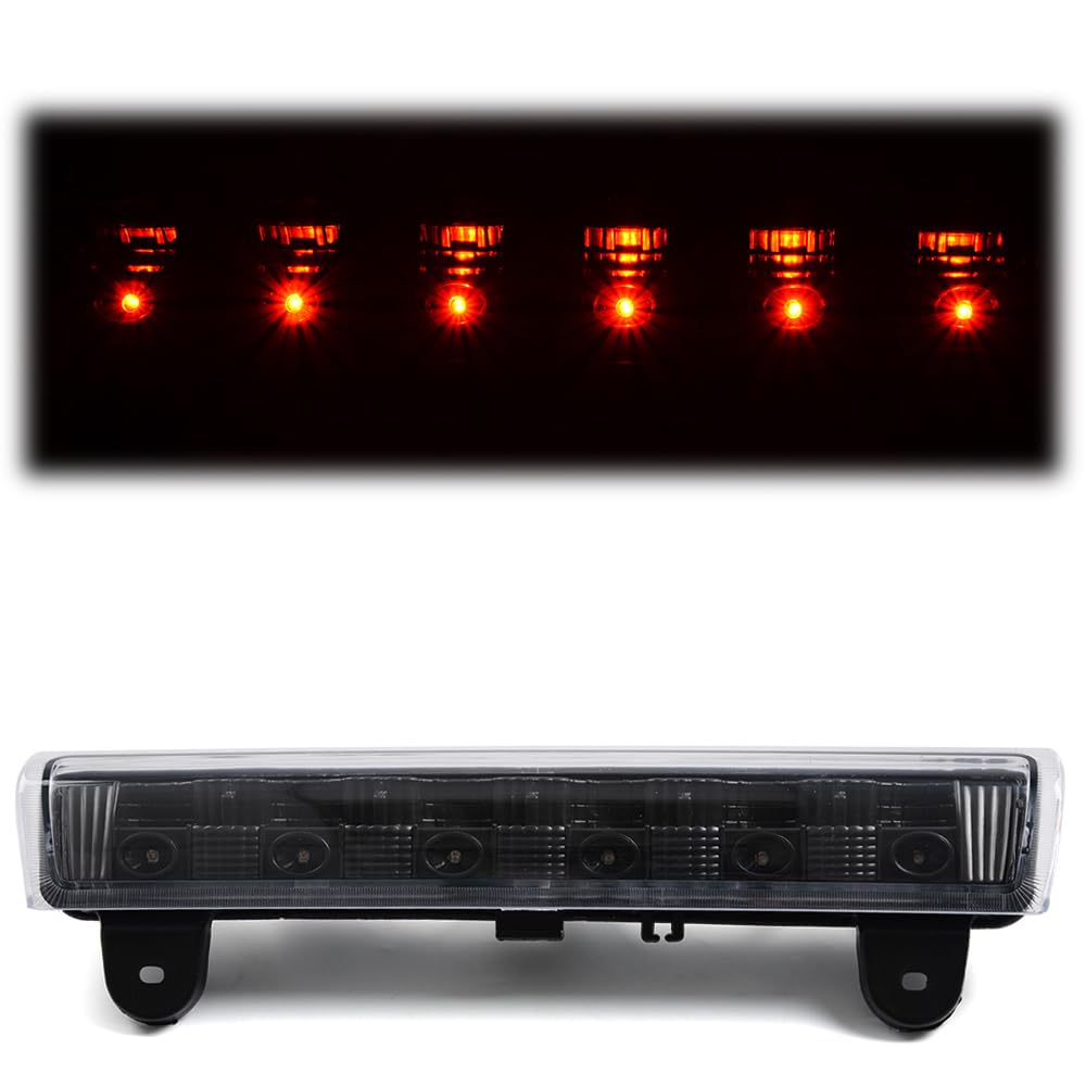 PIT66 LED 3rd Brake Light, Compatible with 00-06 Chevy Suburban/Tahoe (Except Barn Door)/00-06 Gmc Yukon/Yukon Xl/Yukon Denali (Except Barn Door) Clear Lens Black Housing