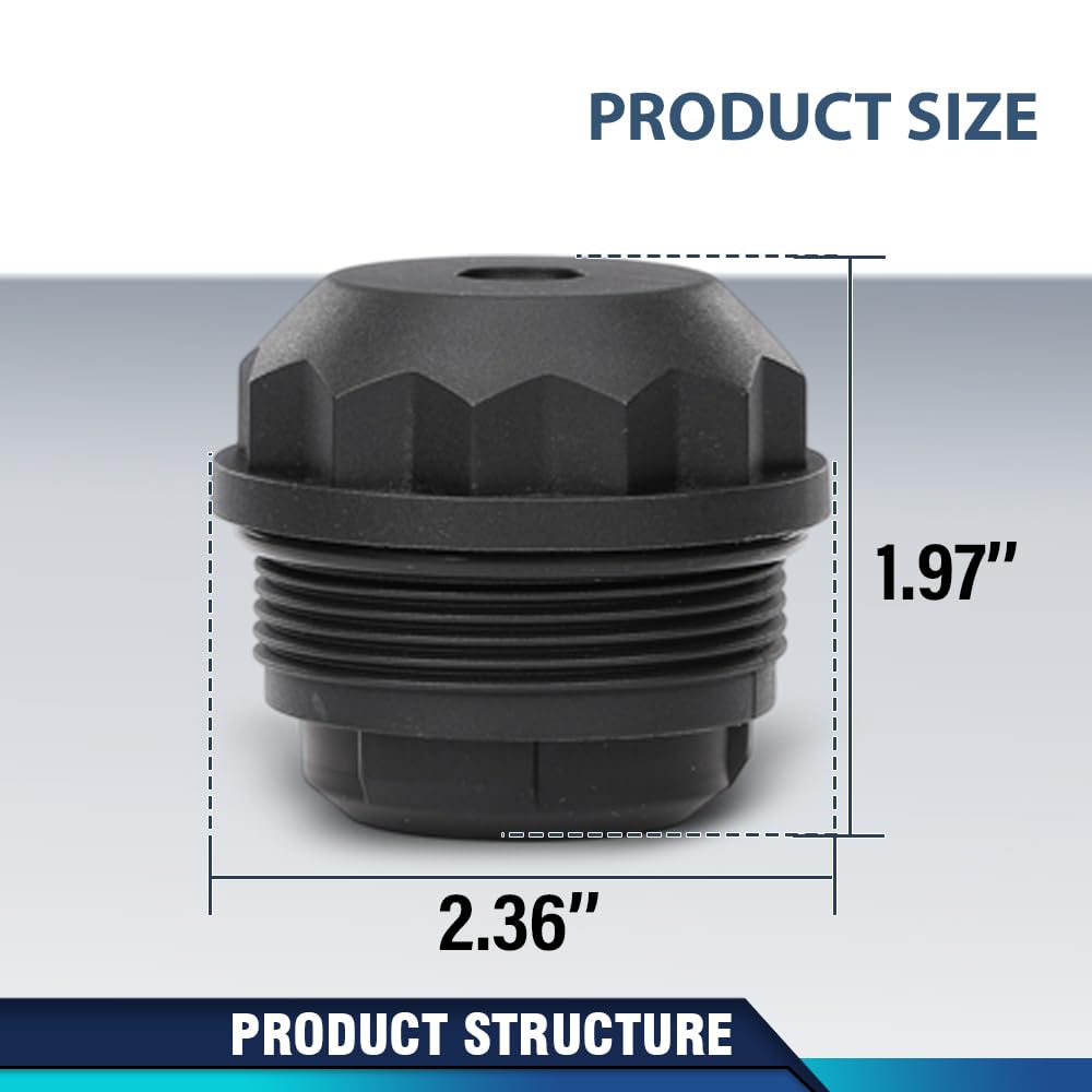 PIT66 Coupling Oil Filter Plastic Black Fit Audi TT Quattro 2000-2006