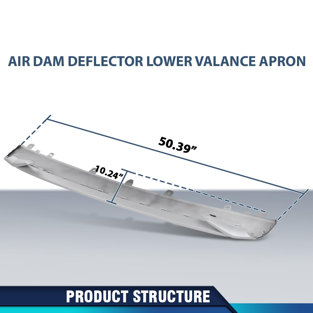 PIT66 Front Air Dam Deflector Lower Valance Apron Fit Audi Q5 2021-2024