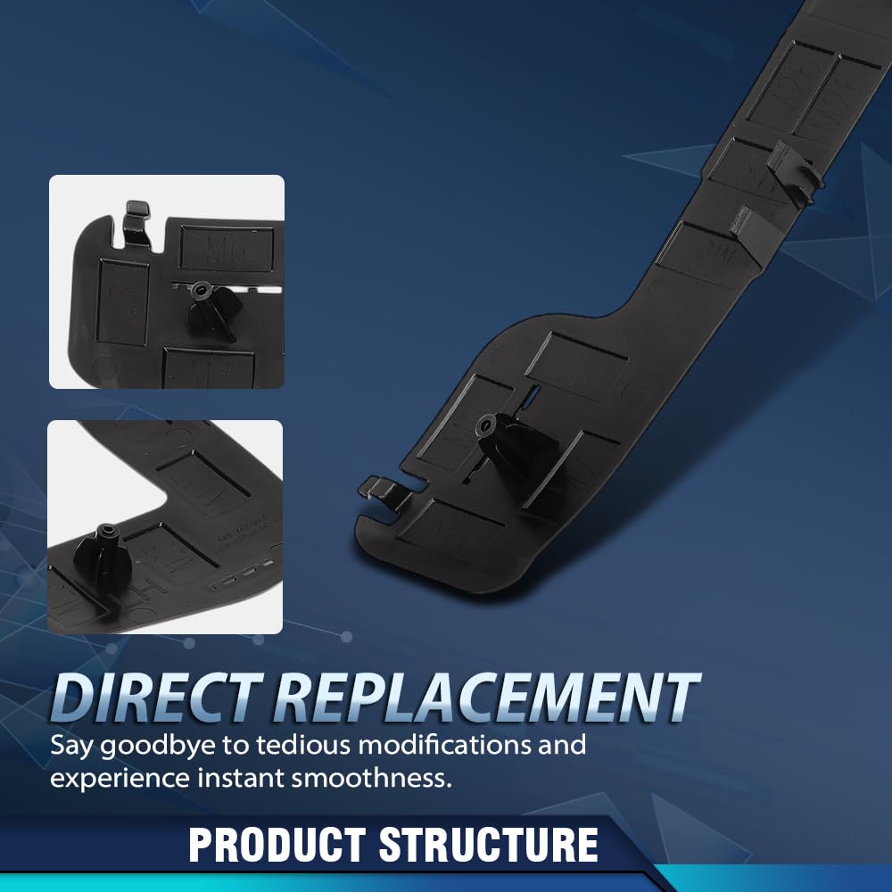 PIT66 Front Left Bumper Fog Light Bracket Compatible with Tesla Model Y 2020-2024 1493748-00-A Black