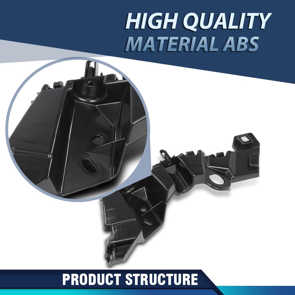PIT66 Front Left Bumper Bracket ABS Black Fit Chevy Trailblazer 2021-2024