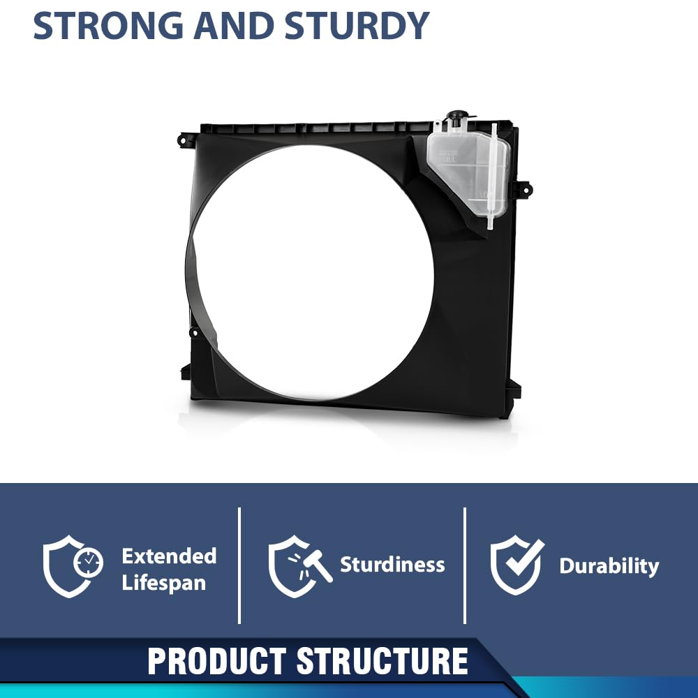 PIT66 Radiator Cooling Fan Shroud w/Coolant Reservoir