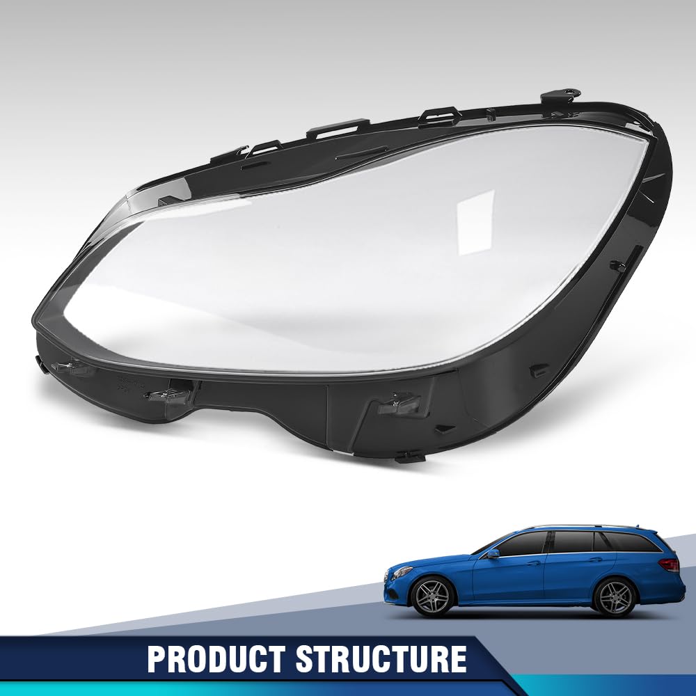PIT66 Headlight Lens Cover Left Side, Headlamp Len Cover Clear Len