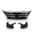 PIT66 Grille w/Black Insert Fit Nissan Sentra 2013-2015 Chrome Shell