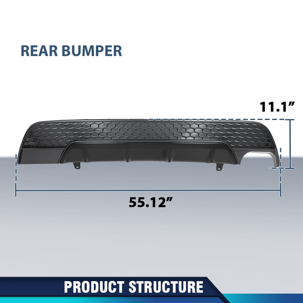 PIT66 Rear Bumper Valance Cover Fit Toyota Corolla SE XSE 2020-2022
