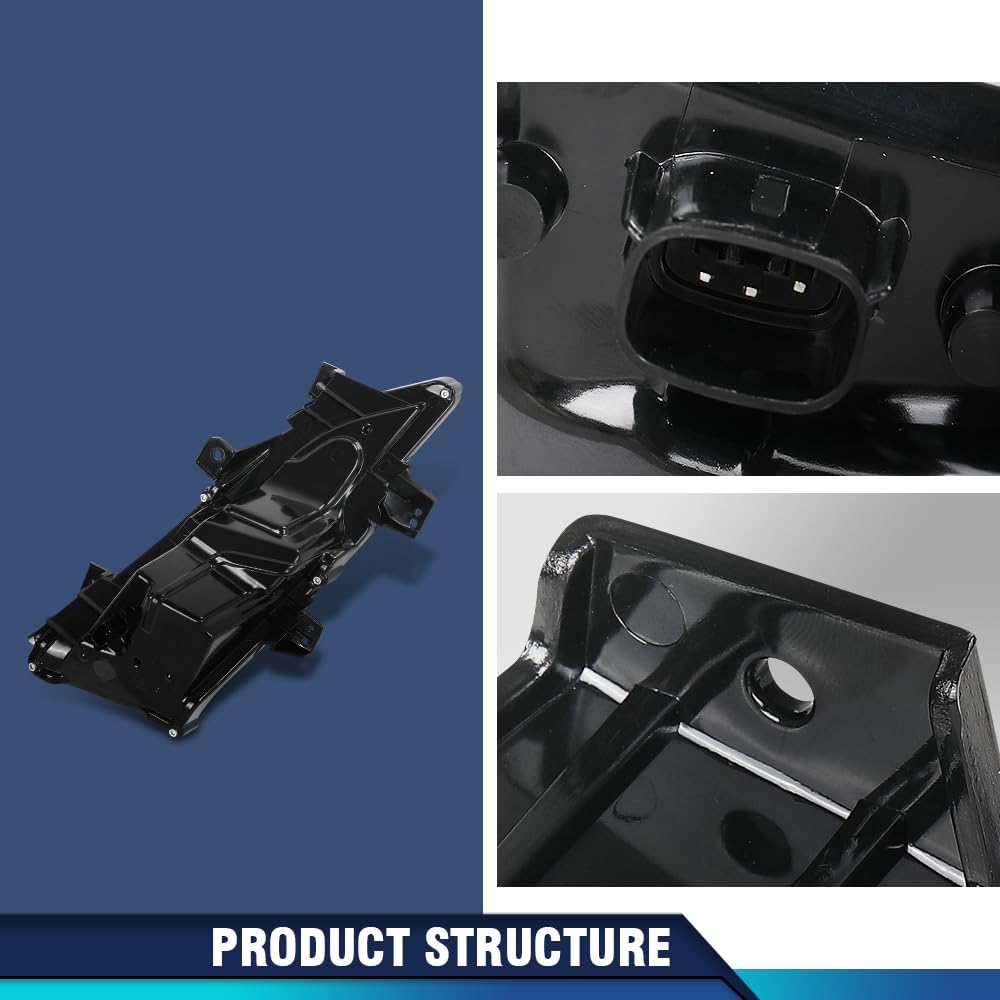 PIT66 LED Front Bumper Fog Light Daytime Running Lamp Assembly Left Driver Side Compatible with Lincoln MKC 2015-2018 EJ7Z13200D, FO2562100 Black Housing Clear Lens