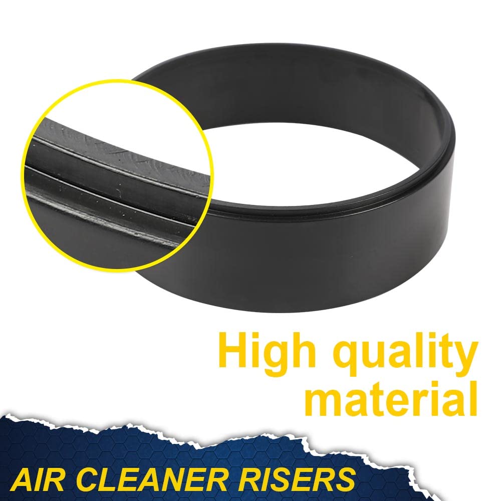 PIT66 4Pcs Air Cleaner Spacer Plastic, Black