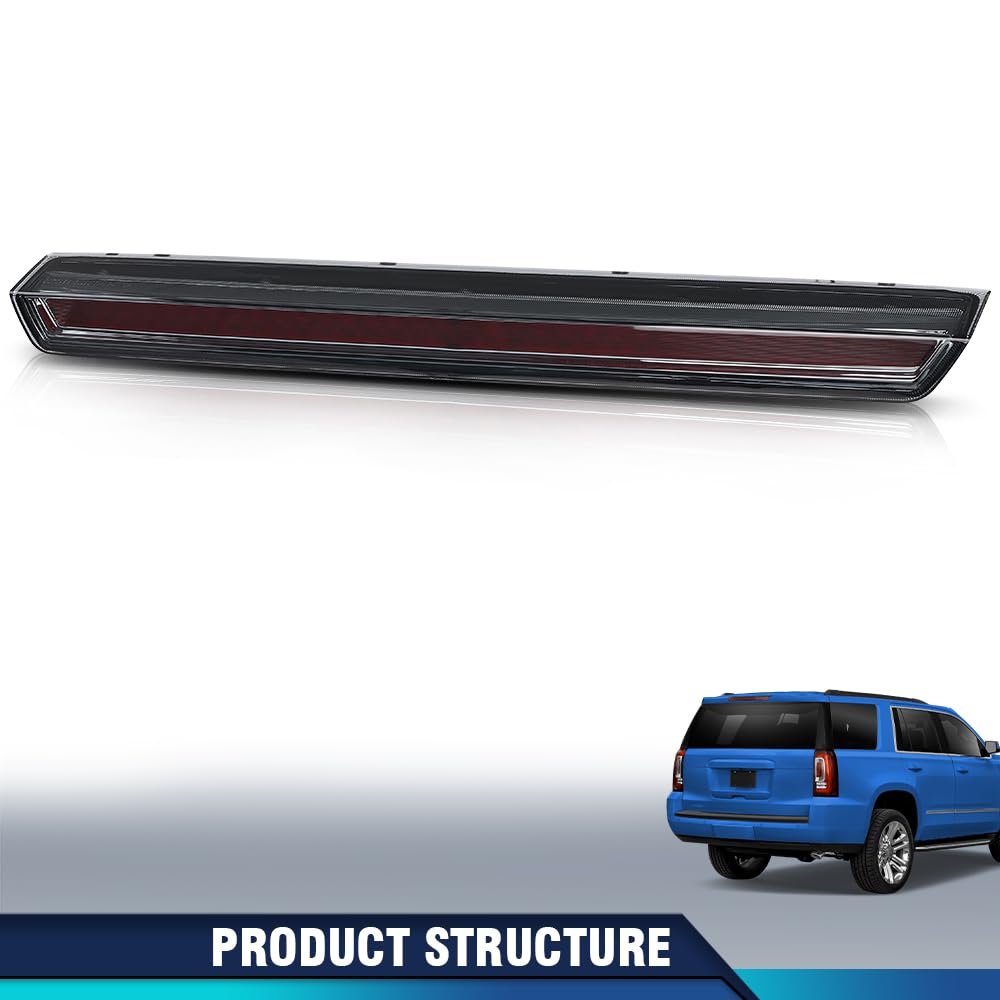 PIT66 3rd Brake Light High Mount Stop Lamp Compatible with GMC Yukon/Yukon XL 2015-2020,Fit Cadillac Escalade/Escalade ESV 2015-2020 22783103