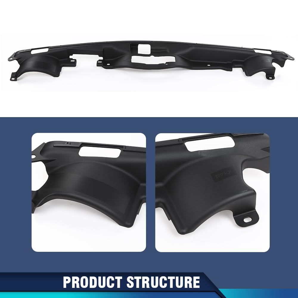 PIT66 Radiator Support Cover Upper Compatible with Jeep Patriot 2011-2017 Dark Gray