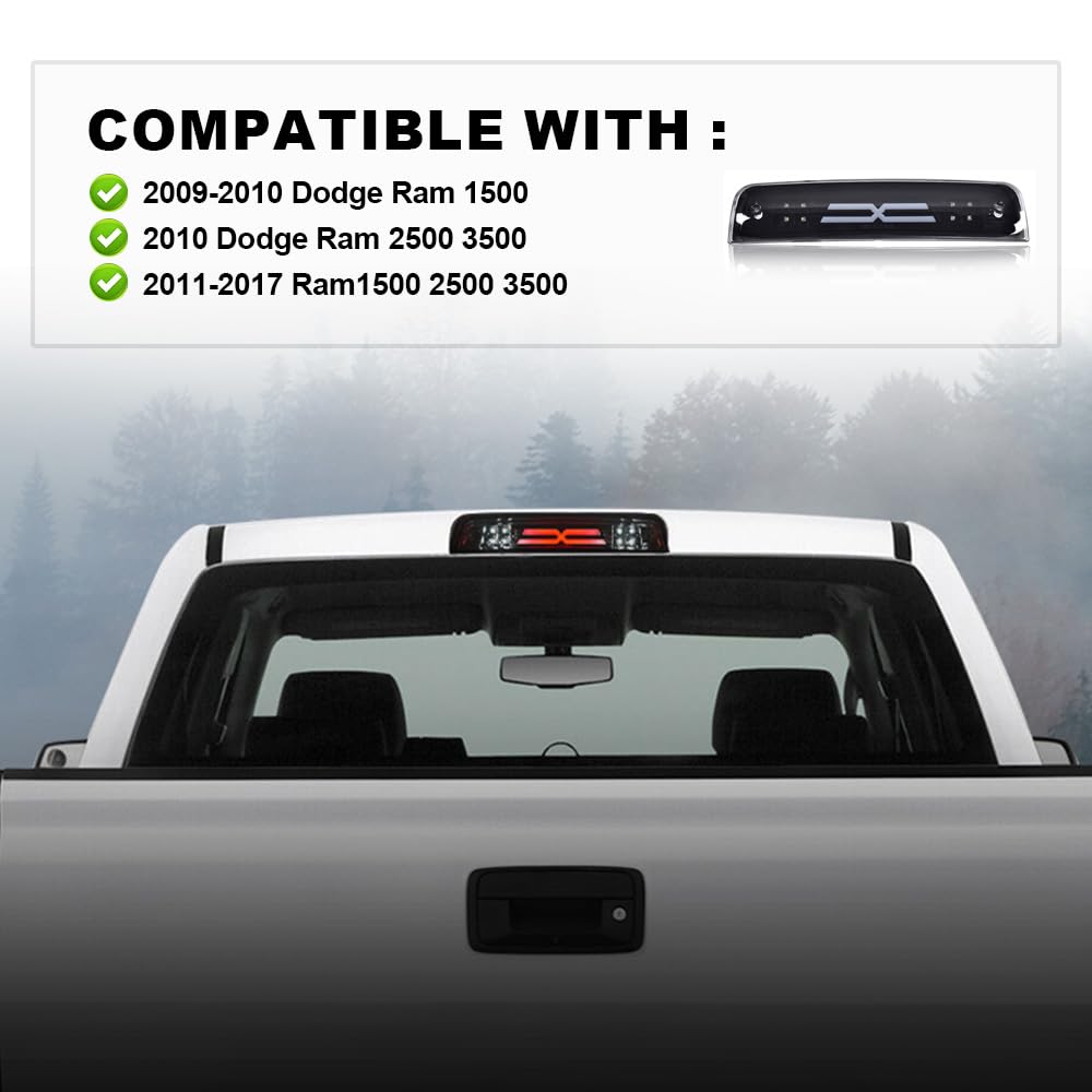 PIT66 LED Bar 3rd Brake Light Fit Dodge Ram 1500 2500 3500 2009-2017