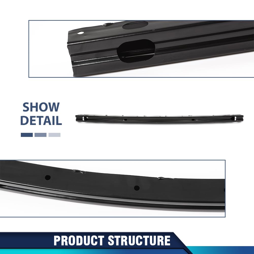 PIT66 Front Bumper ReinForcement, TO1007112 Iron Material Black Painted