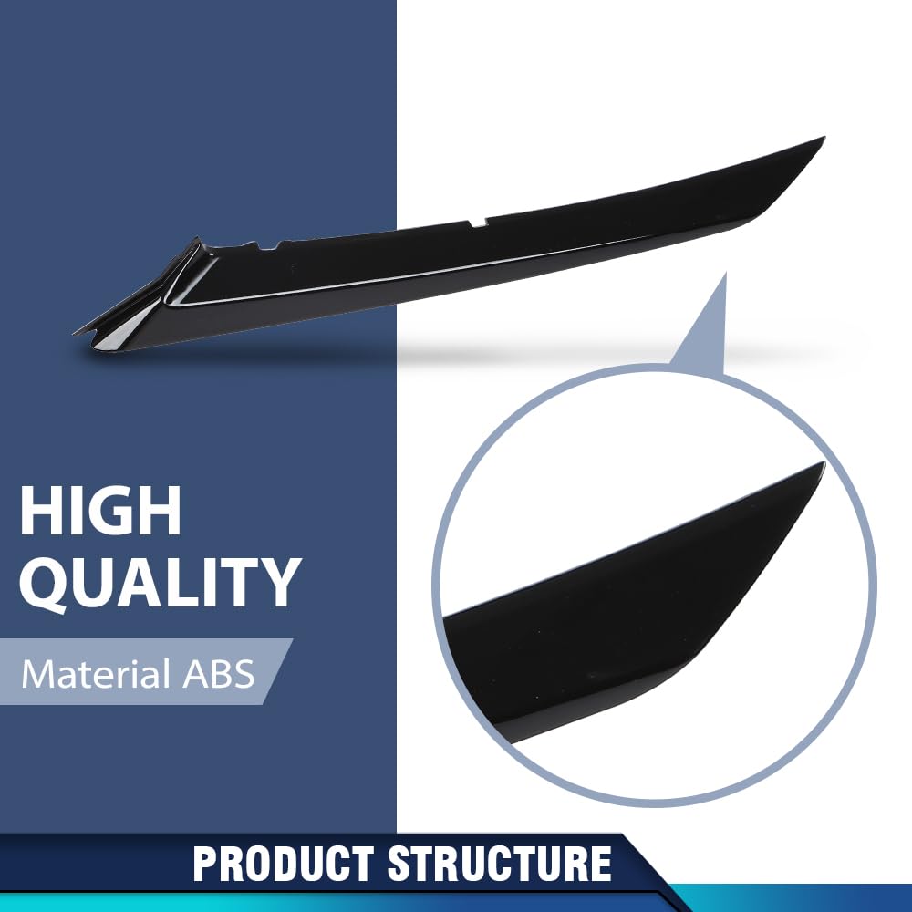 PIT66 Front Left Headlight Headlamp Trim Molding Compatible with Toyota Camry SE XSE 2018-2024 5271306100, 5271333030, TO1046104 Black