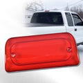 PIT66 3rd Brake Light Lens, Compatible with 94-2004 Chevy S10 /94-2004 GMC Sonoma (Standard or Crew Cab Only) Cab High 3rd Brake Light Lens Red Len