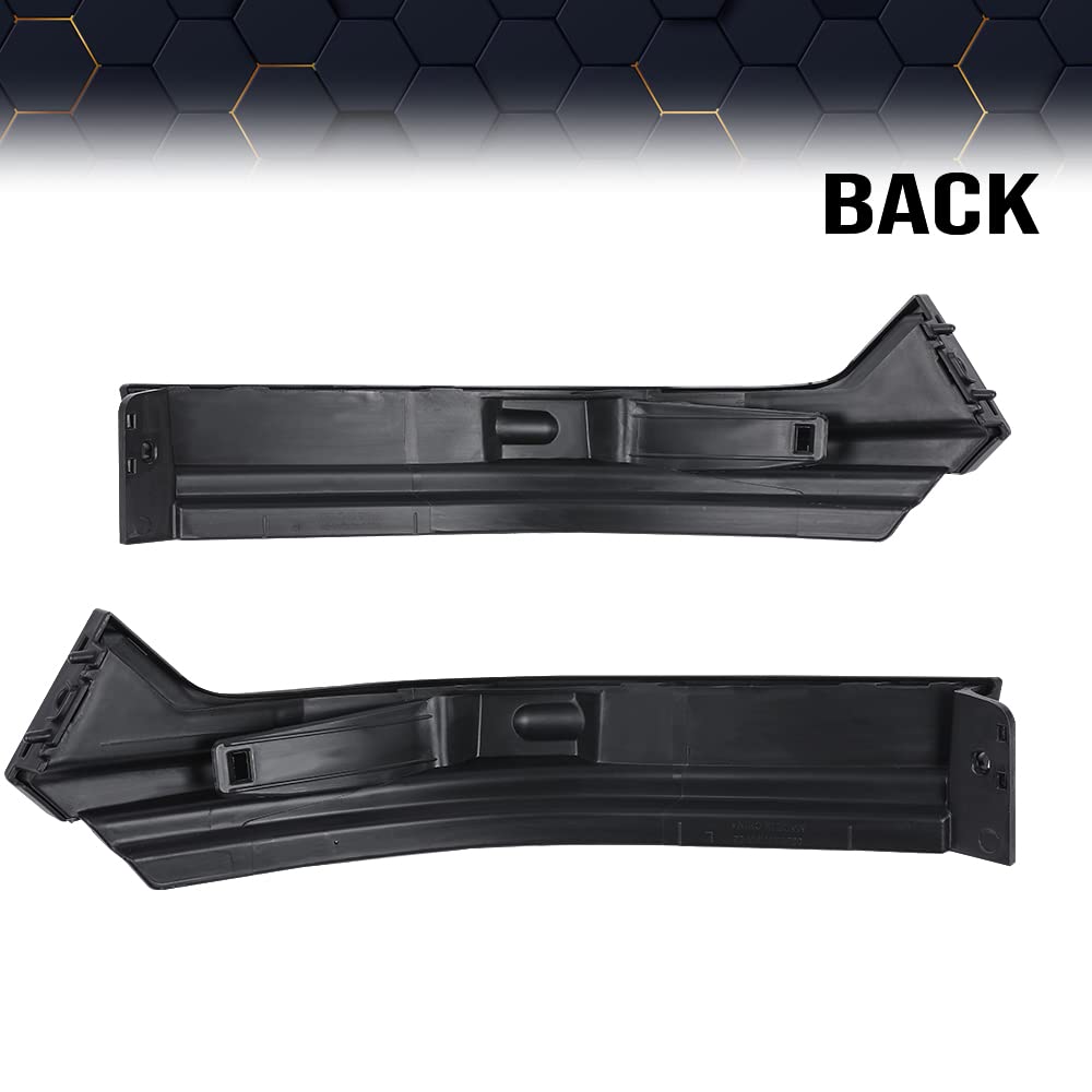 PIT66 Front Left & Right Side Bumper Trim Headlight Compatible with Dodge RAM 2500 3500 2010-2018 55372919AD