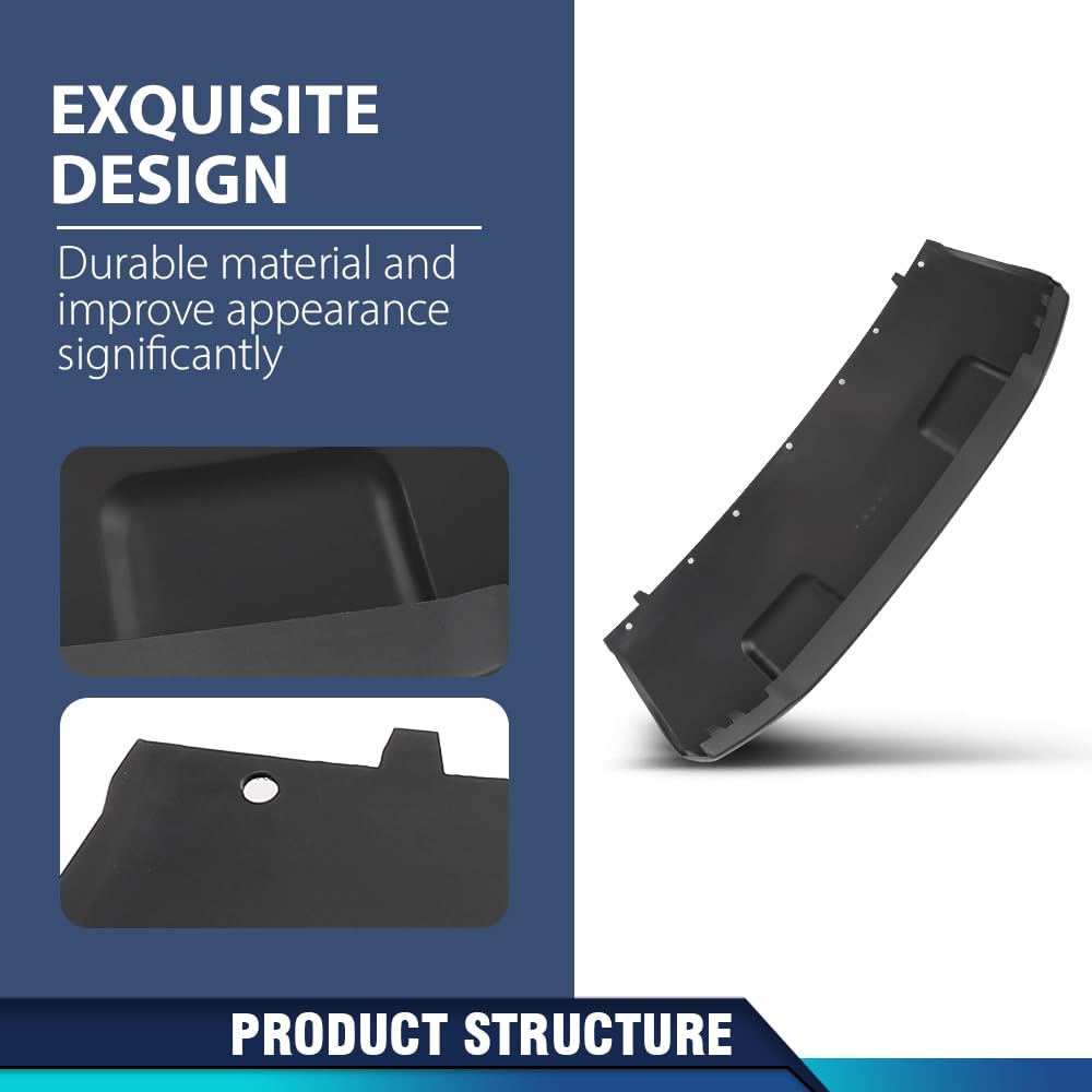 PIT66 Front Lower Bumper Face Bar Step Pad Molding, FO1015129 Black PP