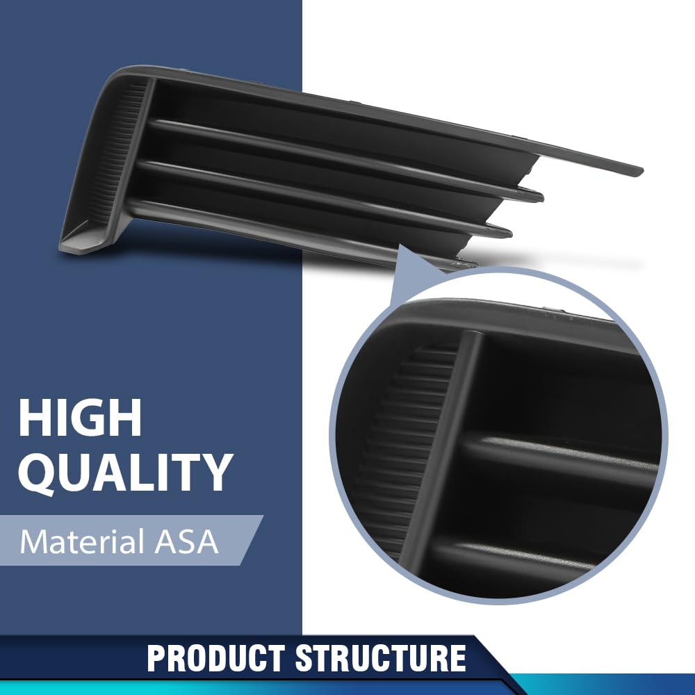 PIT66 Front Bumper Lower Left & Right Side Grills Fog Light Grilles