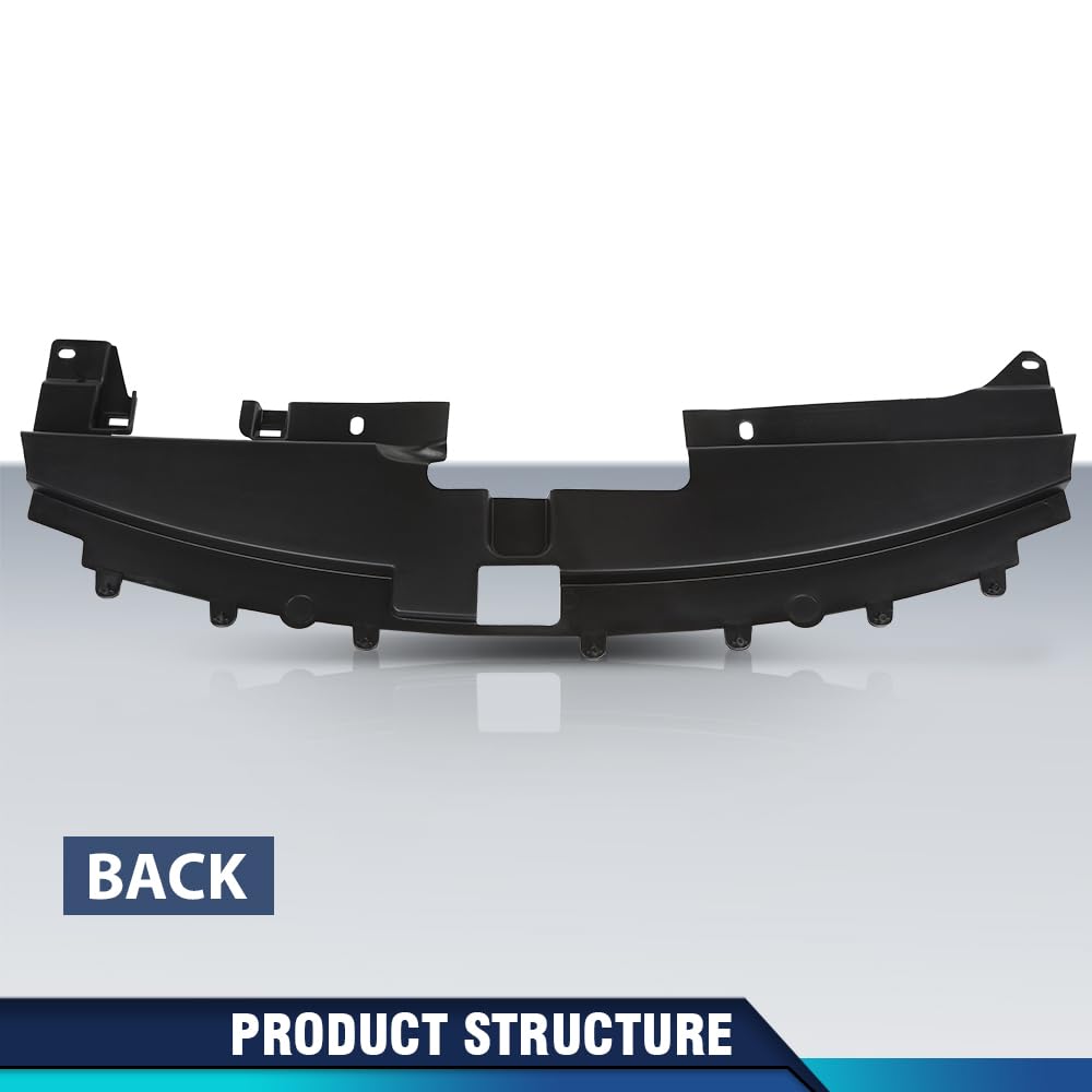 PIT66 Front Bumper Upper Radiator Support Cover Compatible with Jeep Compass 2011-2017 68109867AA, CH1087123 Black