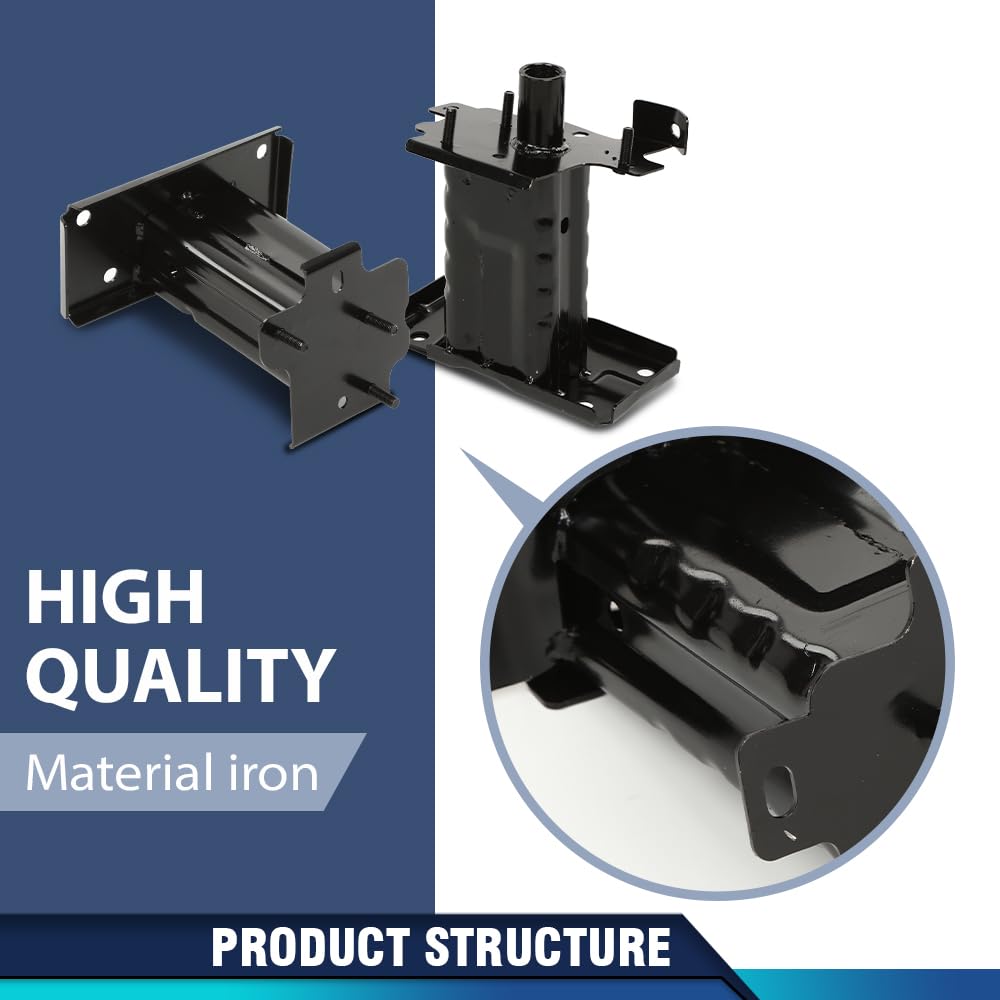 PIT66 Black Front Bumper Mounting Brackets Fit Nissan Rogue 2014-2019
