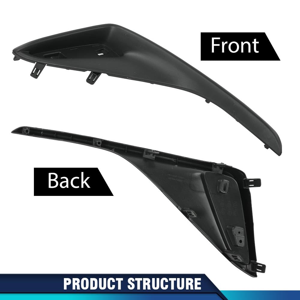 PIT66 Rear Bumper Filler Bumper Insert Cover Plate Left Driver Side