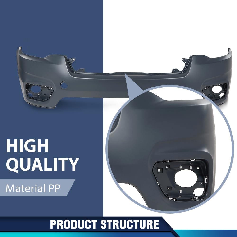 PIT66 Front Upper Bumper Cover Fascia Fit Jeep Cherokee 2019-2023