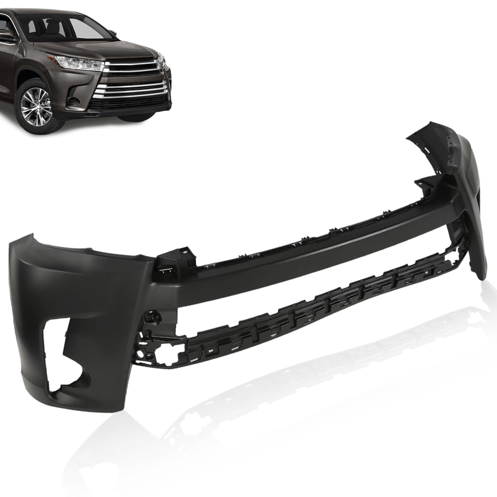 PIT66 Front Bumper Cover Fit Toyota Highlander 2017-2019