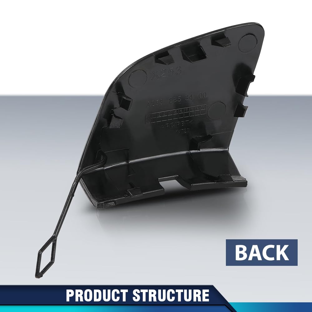 PIT66 Front Bumper Tow Hook Cover Cap Fit Benz GLC-Class X253 2016-2018