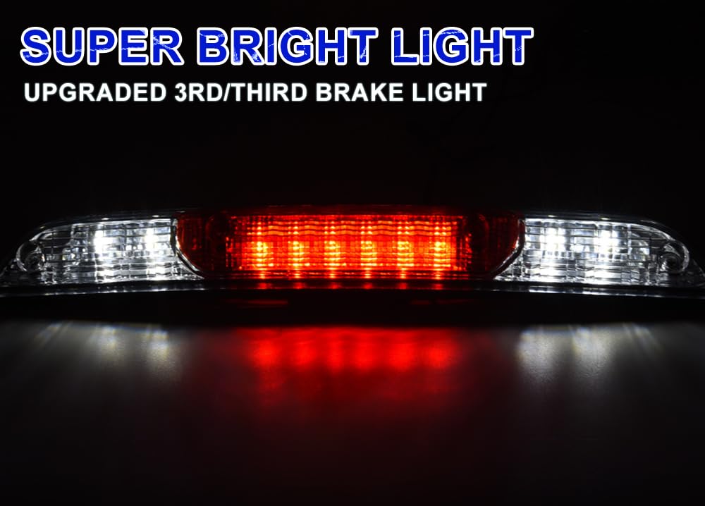 PIT66 LED 3rd Brake Light Fit 15-20 Ford F150 Super Duty Clear Housing