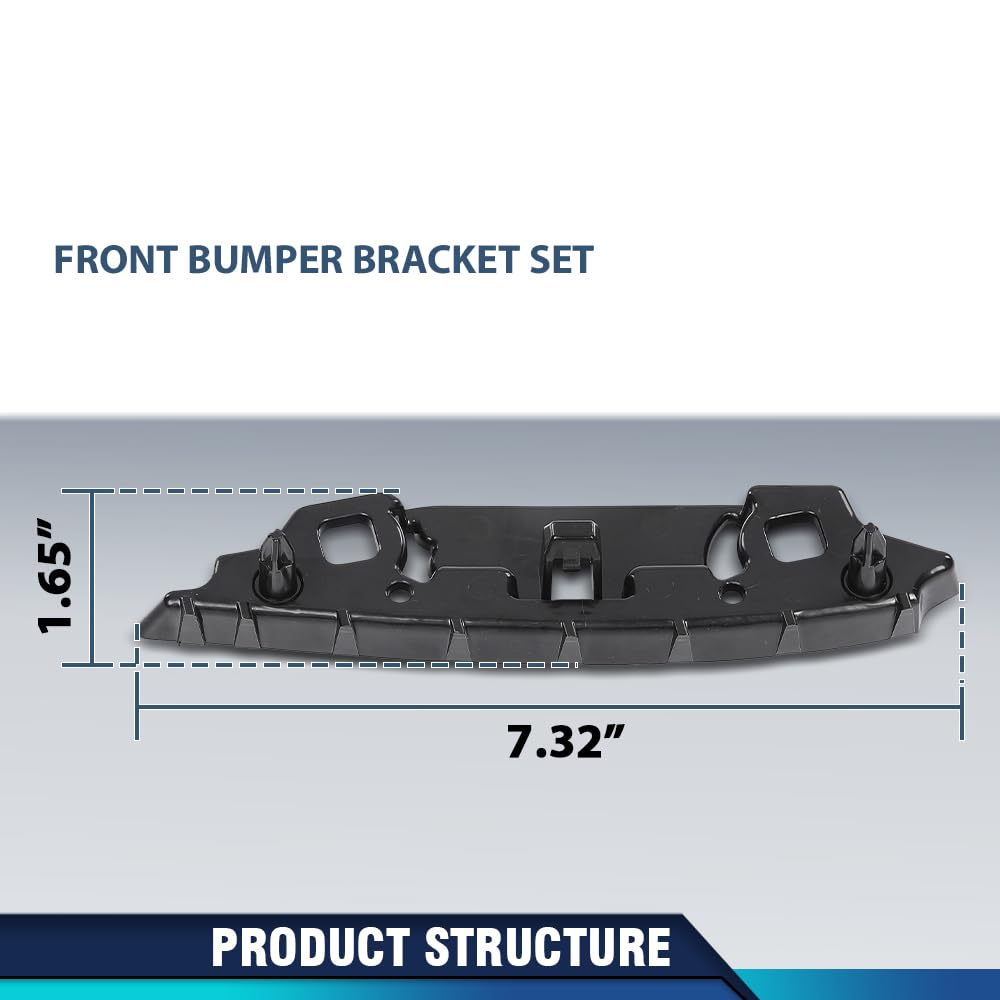 PIT66 Front Bumper Bracket Set Compatible with Ford Escape 2020-2024
