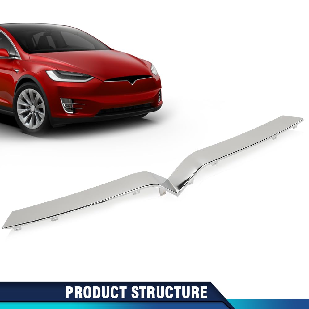 PIT66 Front Upper Grille Trim Fit Tesla Model X 2016-2020