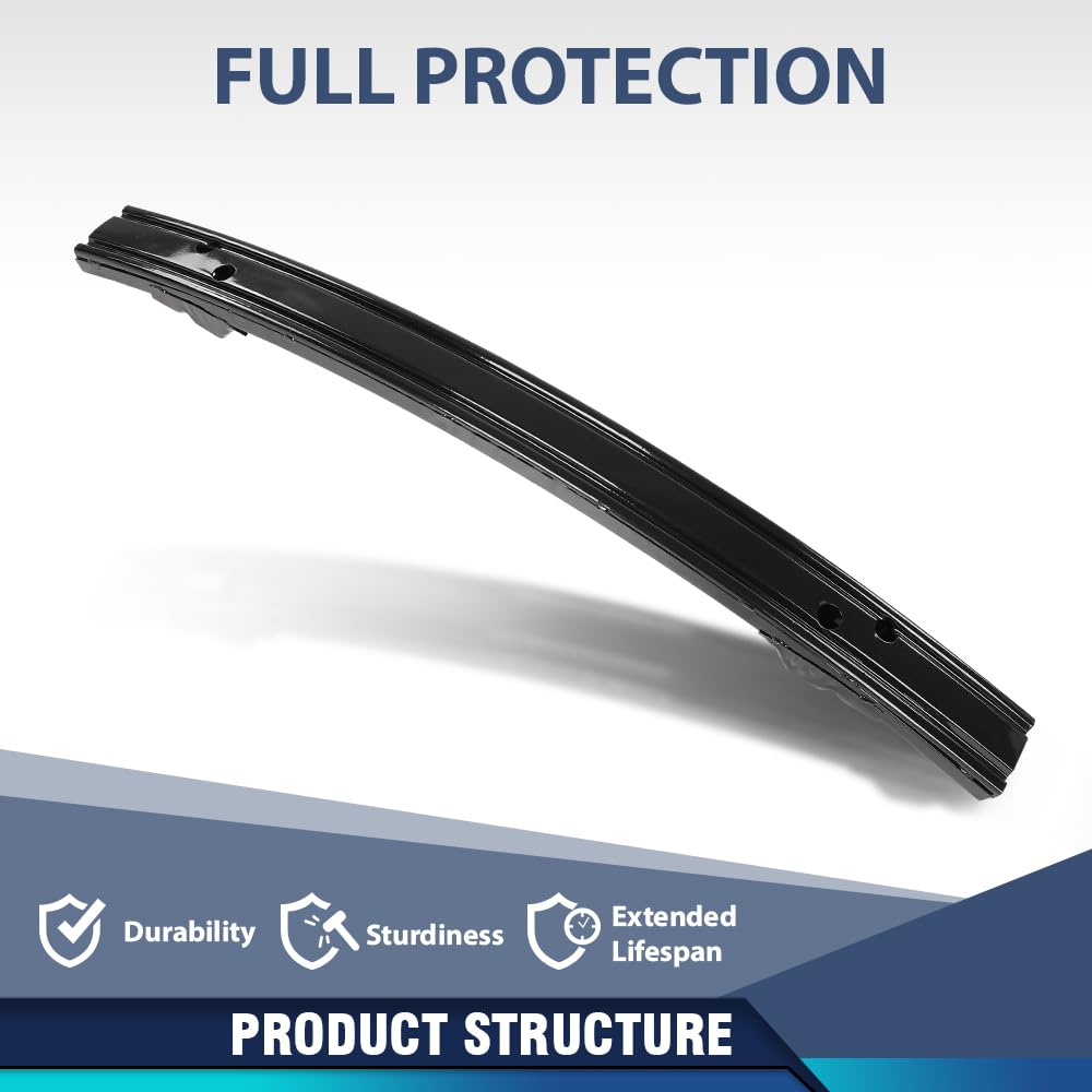 PIT66 Rear Bumper ReinForcement Steel 1 PC, FO1106370 Black