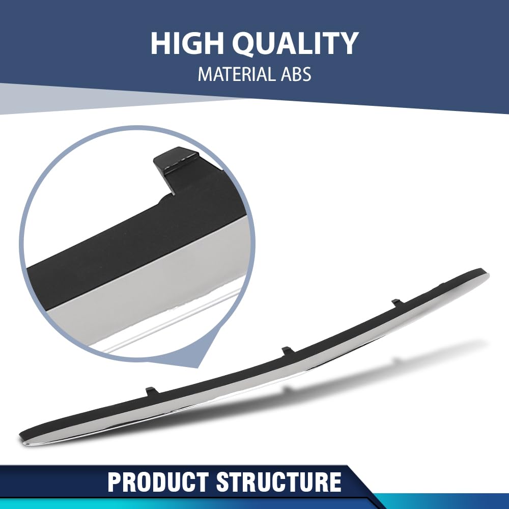 PIT66 Front Bumper Lower Center Molding Trim Spoiler Compatible with Benz S63 AMG S550 S600 S550e 2014 2015 2016 2017 2228800108