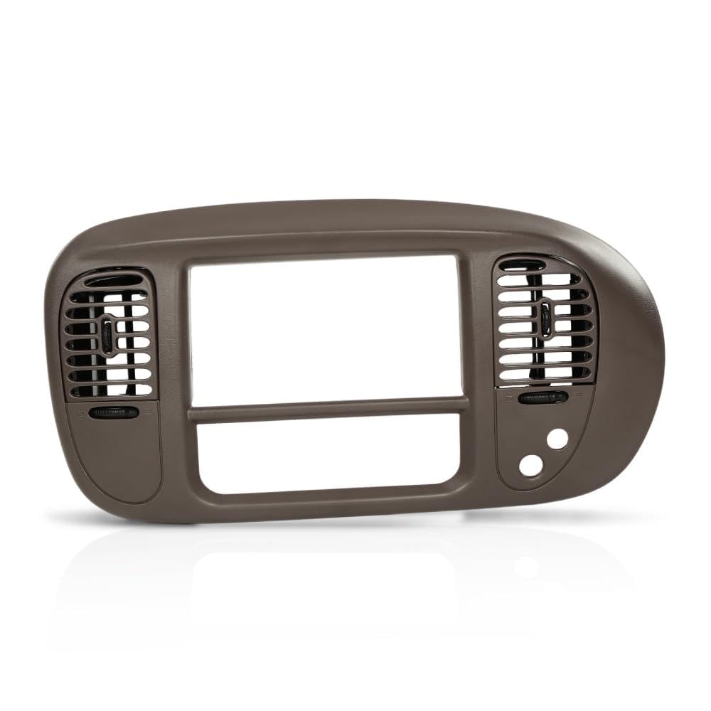 PIT66 Center Dash Panel Bezel Fit Ford F150 Expedition 1997-2003, Brown