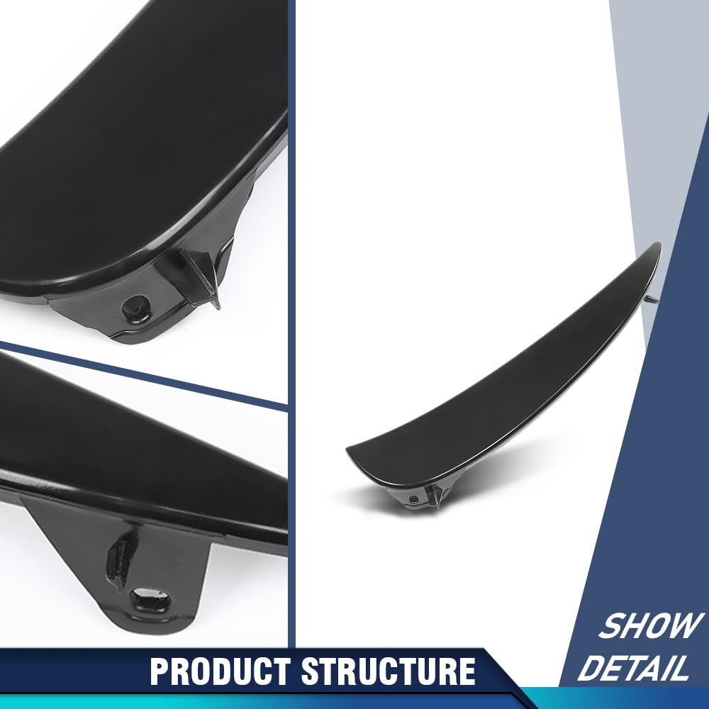 PIT66 Front Left Bumper Trim Molding 1 Pc, MB1046183 Black