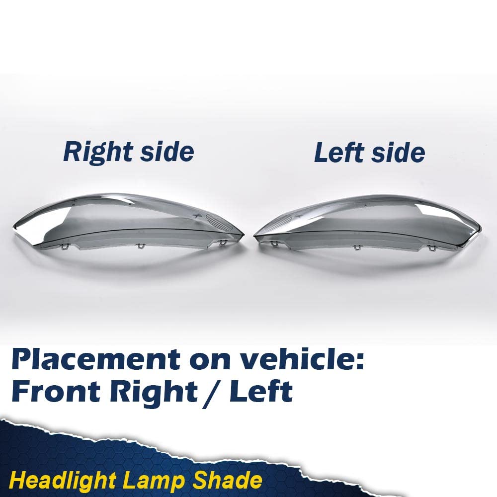 PIT66 Headlight Lens Cover, Compatible with 2006-2016 Chevy Impala Limited Smoky