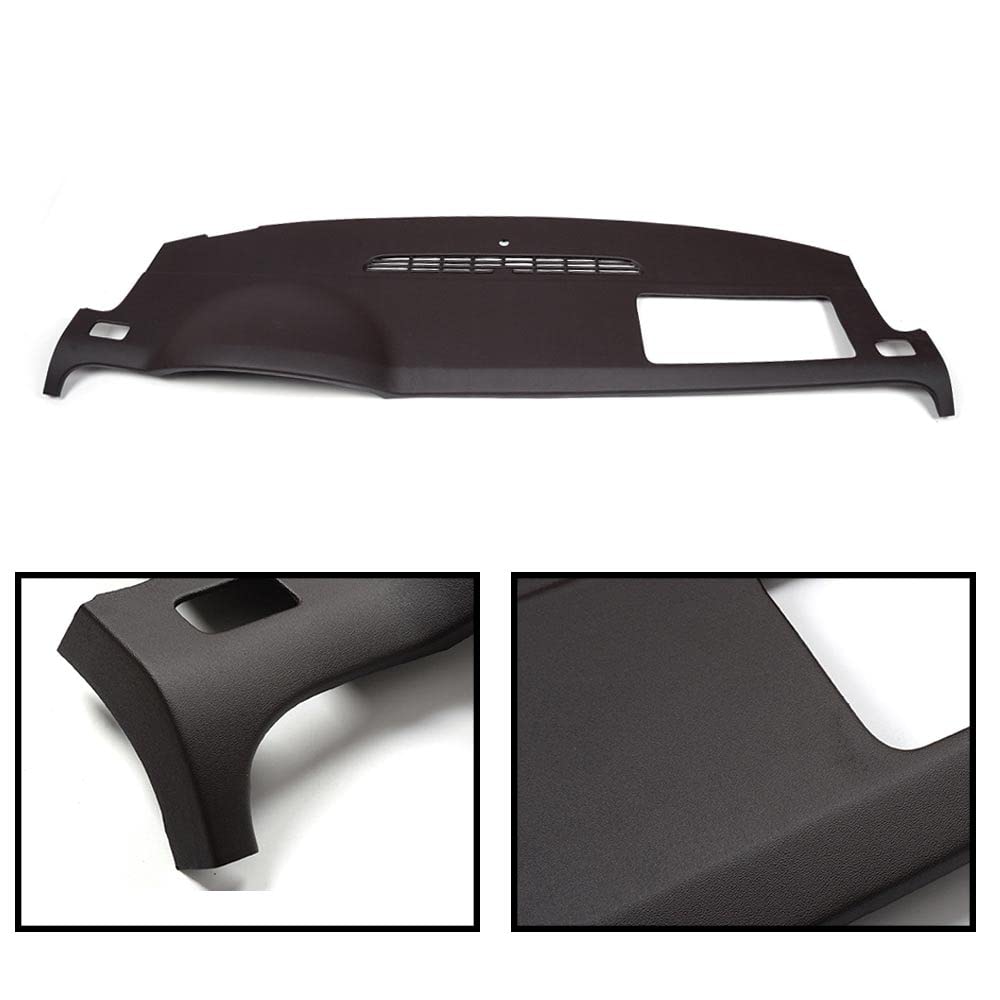 PIT66 Dash Cover Dashboard Panel Compatible with Chevy Avalanche, Tahoe, Suburban, Silverado, GMC Yukon/Yukon XL, Sierra 2007 2008 2009 2010 2011 2012 2013 2014 Brown