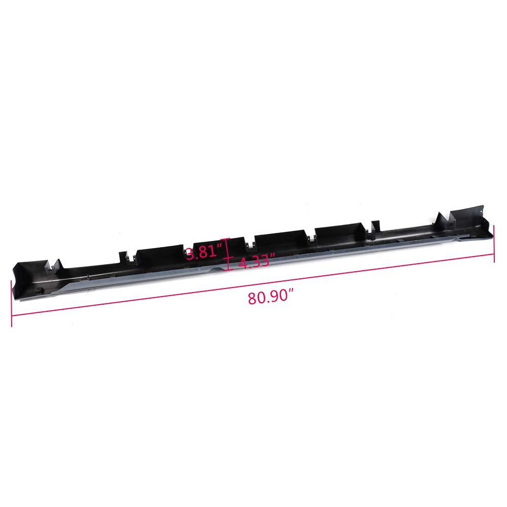 Exterior-Rocker Panel Molding Trim Compatible with 13-18 Ford Fusion Sedan 4Door Replaces FO1606106, FO1607106, DS7Z5410177A Driver & Passenger Side
