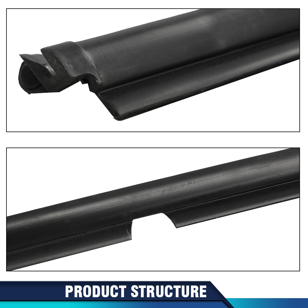 PIT66 Weatherstrip Seals Door Glass Window Compatible with Miata MX-5 1990-2005 NA0158810F, NA0159810F LH&RH
