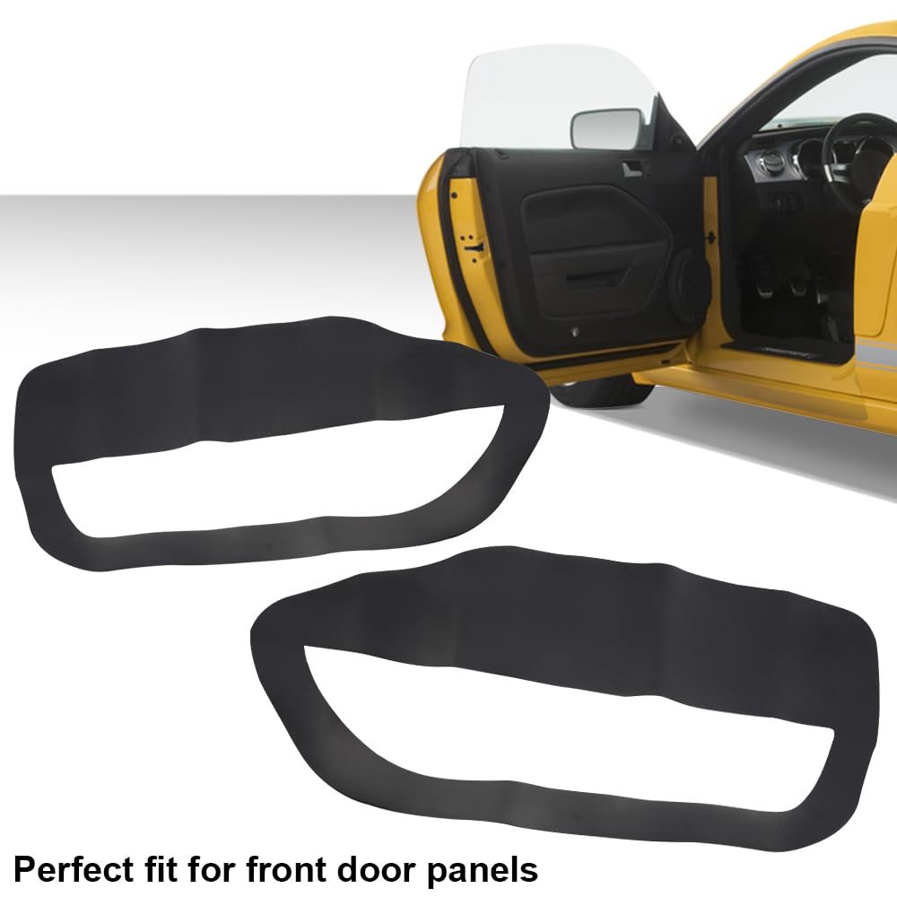 PIT66 2Pcs Door Panel Insert Cards Cover Fit Ford Mustang 2005-2009