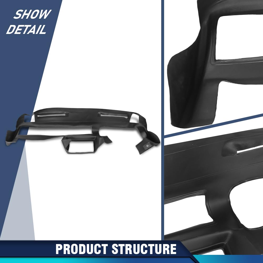 PIT66 Black TPE Dash Cover Fits Chevy Monte Carlo 1981‑1988