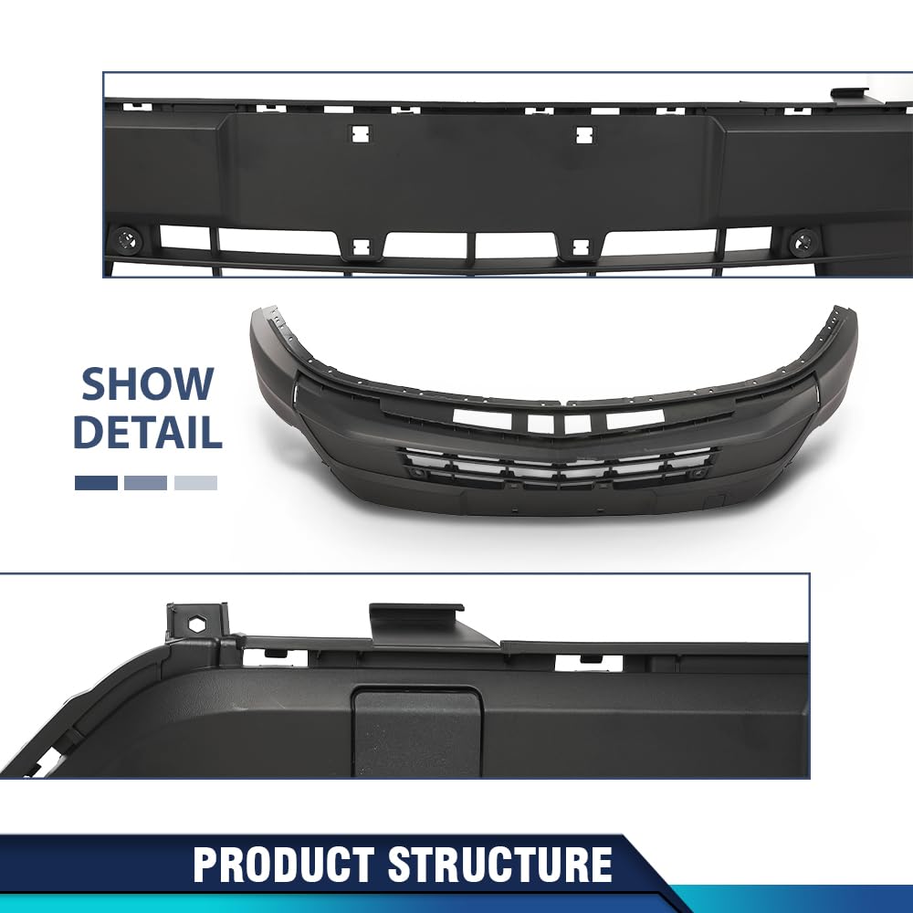 PIT66 Front Lower Bumper Cover Fit Cadillac XT4 2019-2023 w/Sensor Holes