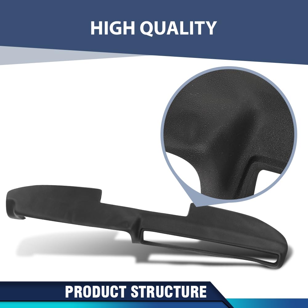 PIT66 Black TPE Dash Dashboard Cover Bezel Fit Dodge Plymouth 1971-1974