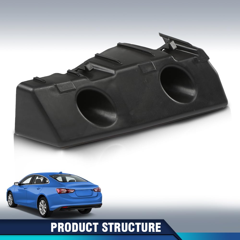 PIT66 Rear Bumper Bracket Driver Left Side, Black