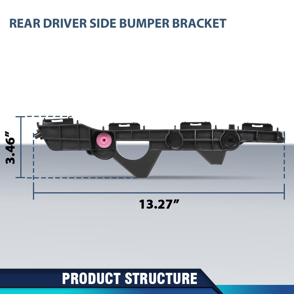 PIT66 Rear Bumper Retainer Bracket Driver Side, TO1142121