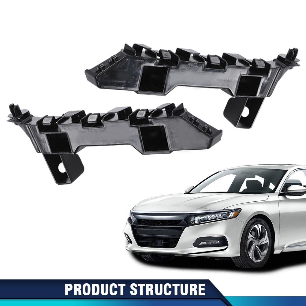 PIT66 2pcs Painted Front Bumper Retainer Support Bracket