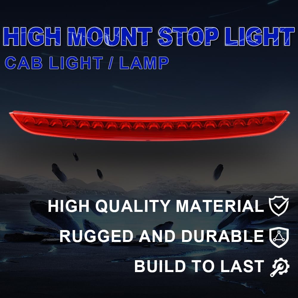 PIT66 LED 3rd Brake Light Fit Audi MK2 TT 8J 2007-2014 Coupe Chrome Housing