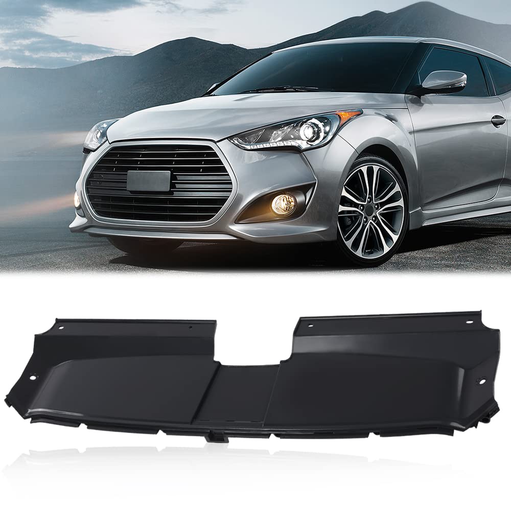 PIT66 Radiator Support Cover Compatible with Hyundai Veloster Rally Edition 2016/Fit Veloster Turbo 2013-2017/Fit Veloster Turbo R-Spec 2014-2017, 863532V500, HY1224113
