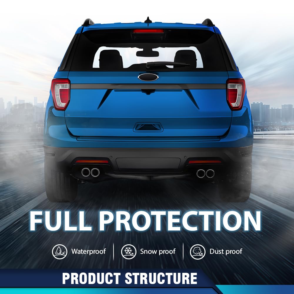PIT66 Rear Lower Bumper Cover Primed Compatible with Ford Explorer Limited/Platinum/Sport Sport Utility 4-Door 2018-2019 FO1115139, JB5Z17K835DA Black PP