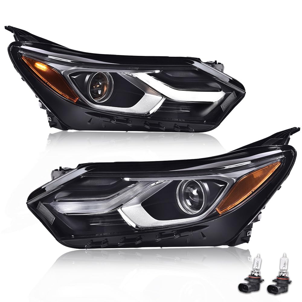 PIT66 LED DRL Headlights Assembly Headlamps Compatible with Chevy Equinox w/Factory Halogen Headlight 2018-2020(Not Fit w/Factory HID/Xenon Headlight Models) 84258448