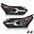 PIT66 LED DRL Headlights Assembly Headlamps Compatible with Chevy Equinox w/Factory Halogen Headlight 2018-2020(Not Fit w/Factory HID/Xenon Headlight Models) 84258448