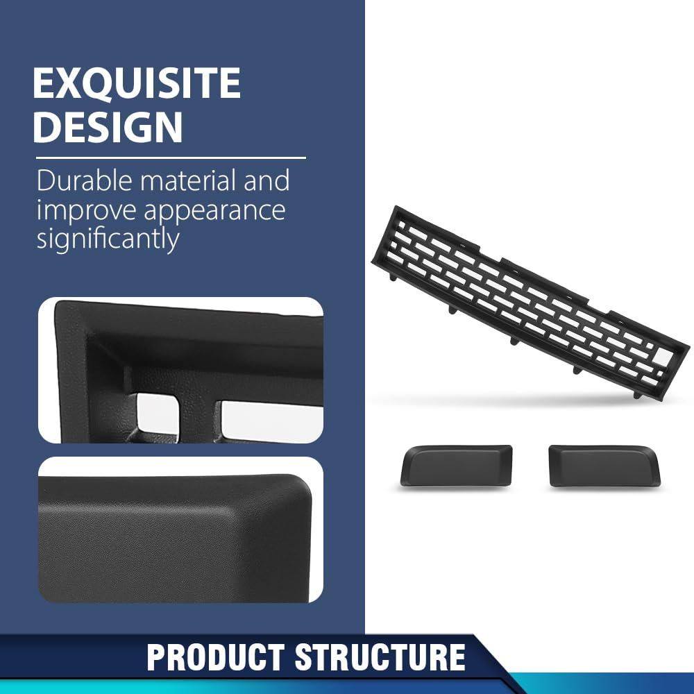 PIT66 8Pcs Front Bumper Guard Grille Kit Fit Ford F150 SVT Raptor 2010‑2014